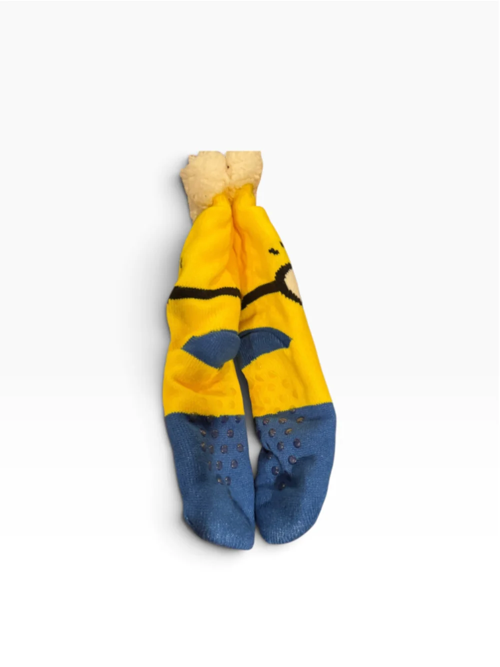 Women's 2 pr Character Sherpa Lined Socks One Size Yellow Pink